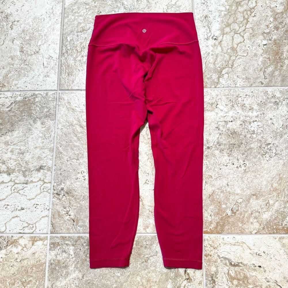 Lululemon athletica (Sz 10) hot pink align capri leggings yoga seamless - Picture 2 of 4